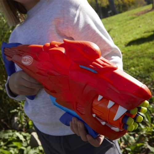 NERF Wild Lionfury, Easy Play Dart Blaster, 16 Nerf Elite Darts, Nerf Blaster Lion Toys for 6 Year Old Boys & Girls & Up, Outdoor Toys - Image 7
