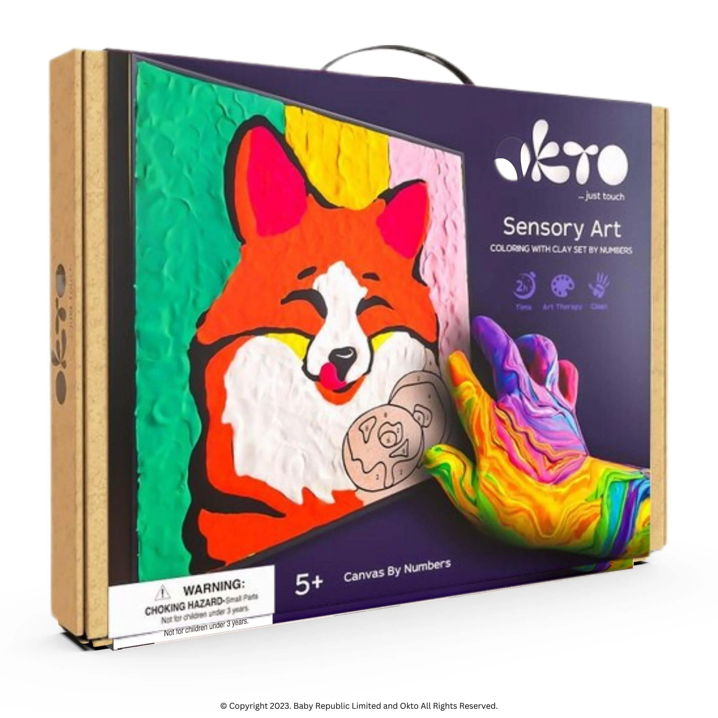 Okto Clay by Numbers Kit, Fox - Image 2