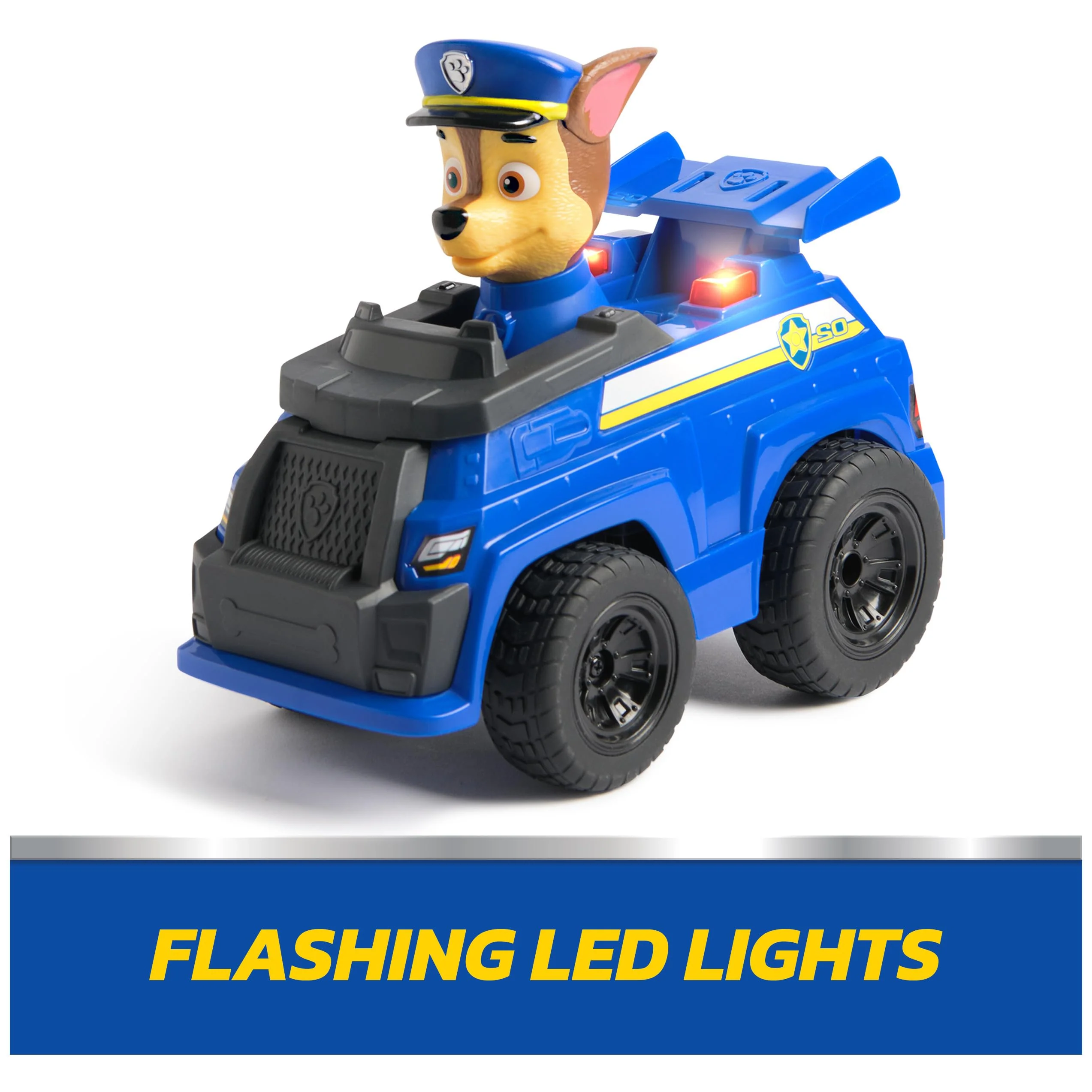 PAW PATROL Chases Remote Control Police Car with Light Effects, Approx. 25 cm, Easy Control with Remote Control, RC Car for Children Aged 3+ - Image 5
