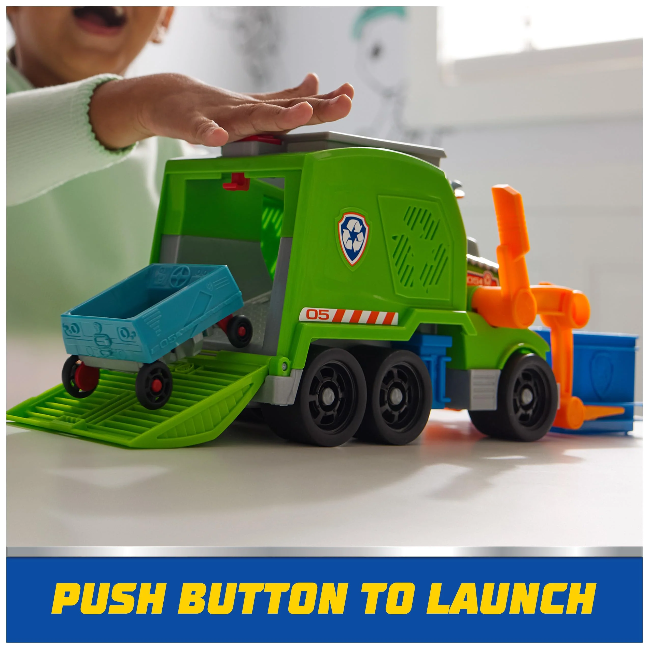 Paw Patrol – Recycling Truck and Rocky Figure + Accessories Toys – Gift Child 3 Years + – 6071248 – Toys Children 3 Years + - Image 4