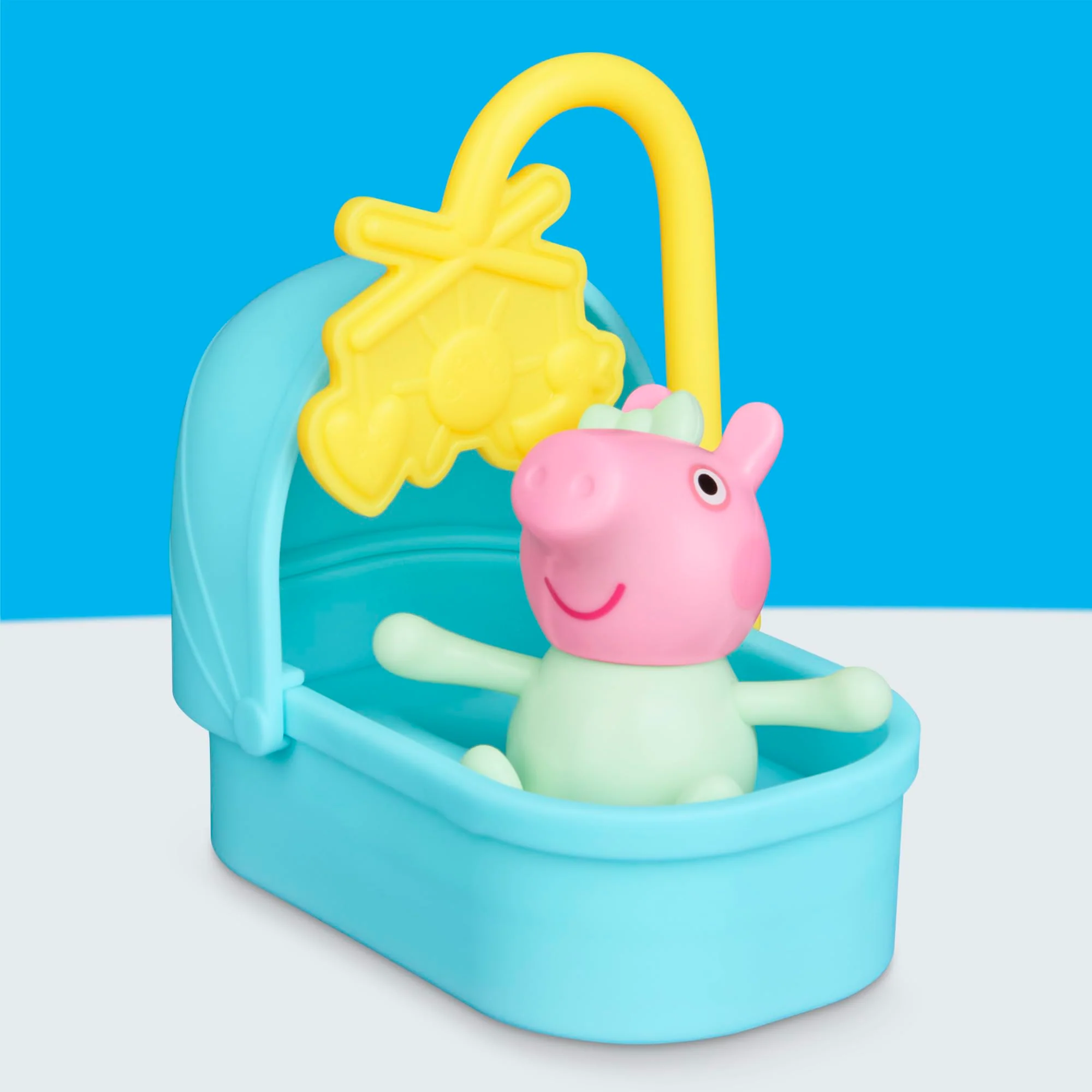 Peppa Pig Evie's Nursery Set with 1 Figure and 7 Accessories, Works with Peppa's Big Family House Playset, Preschool Toys for Girls and Boys 3+ - Image 5