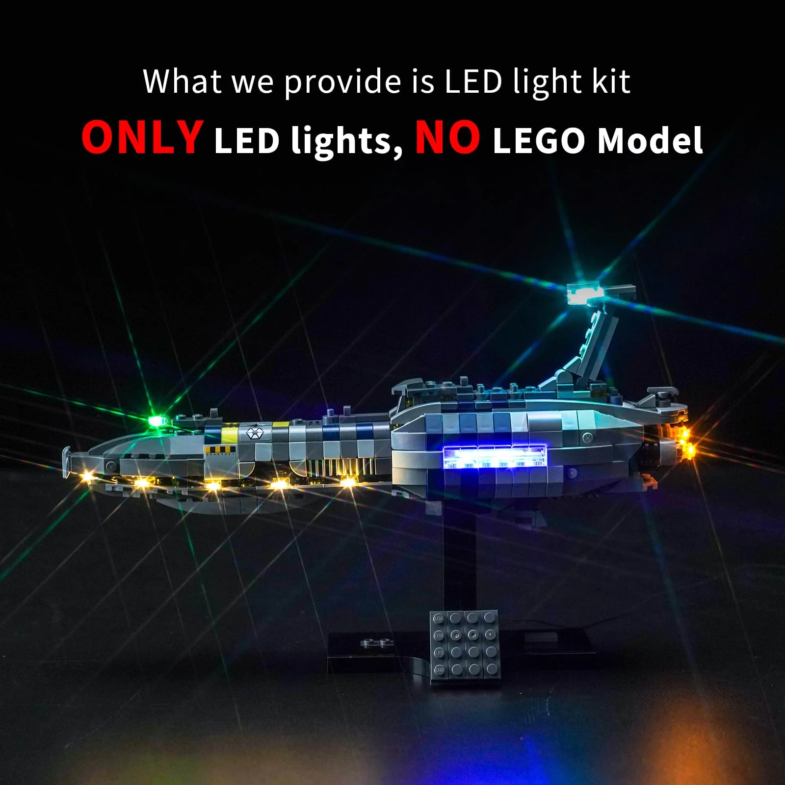 PIPART LED Light Kit for Lego 75377 Invisible Hand, Light Kit ONLY, Lego Model is NOT Included - Image 8