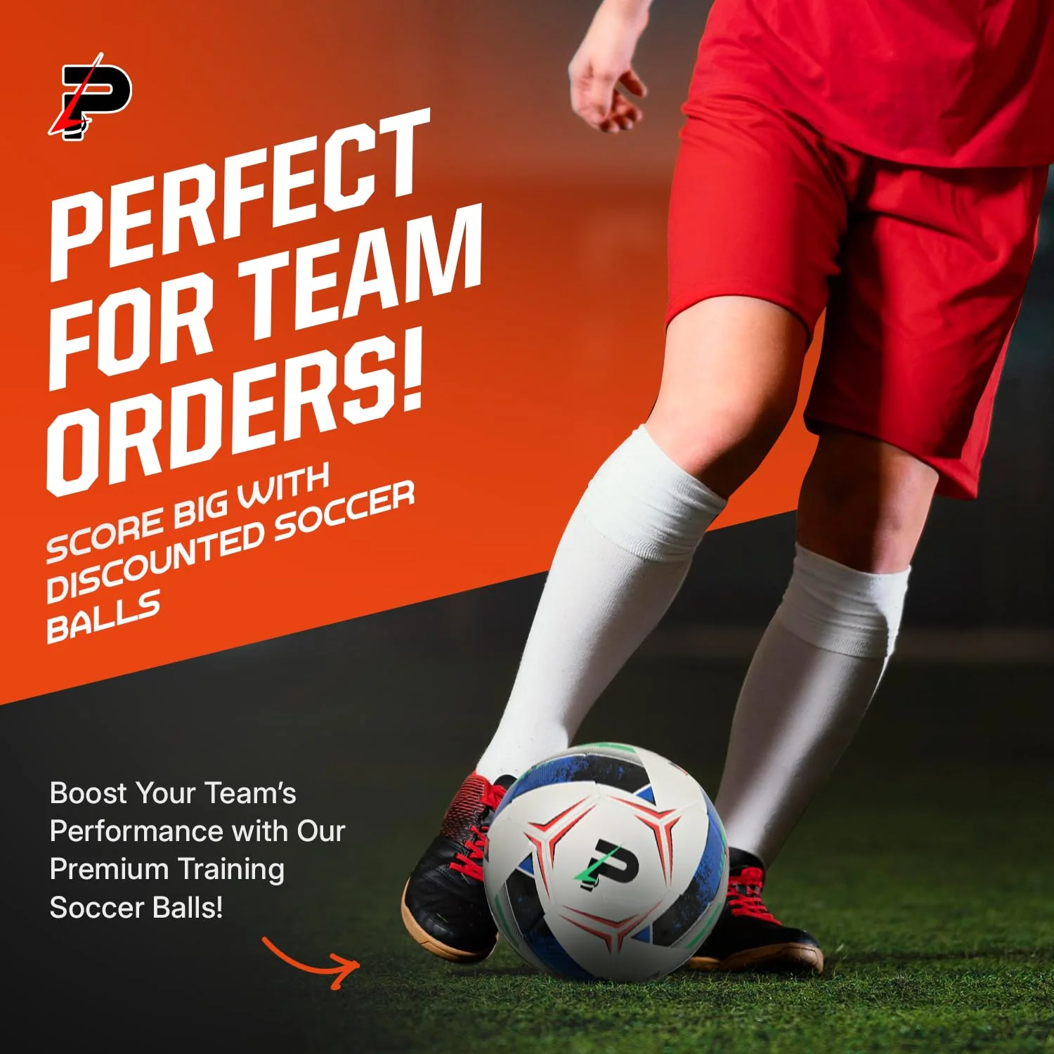 PLAYPRO Turbo Soccer Ball - Beautiful Design( Size 4) - Image 5
