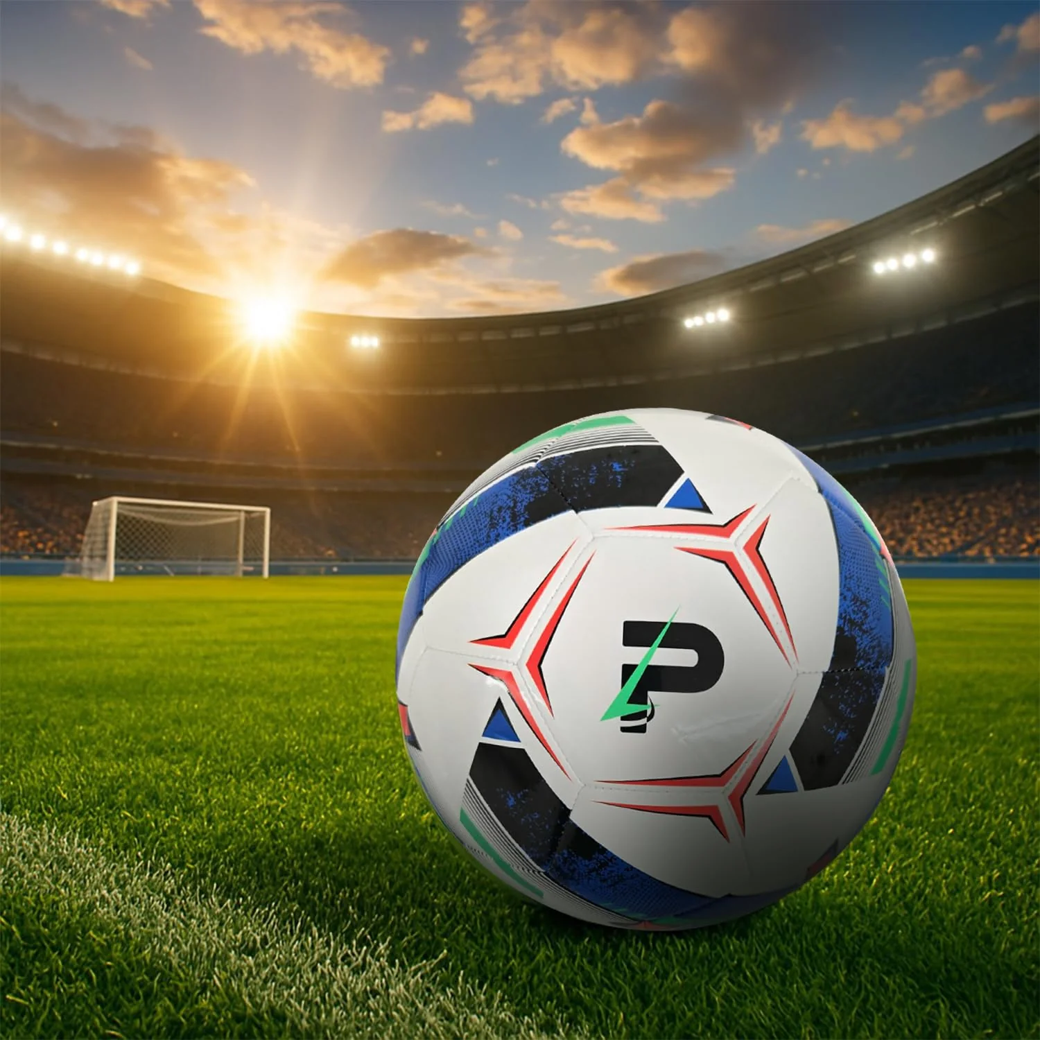PLAYPRO Turbo Soccer Ball - Beautiful Design( Size 4) - Image 6