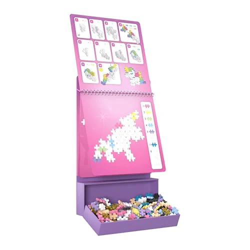 Plus Plus Puzzle By Number Activity Pad, Kids Travel Activities, Interlocking Mini Building Blocks, 3D Puzzle Stem Toy for Kids - Fairytale - Image 10