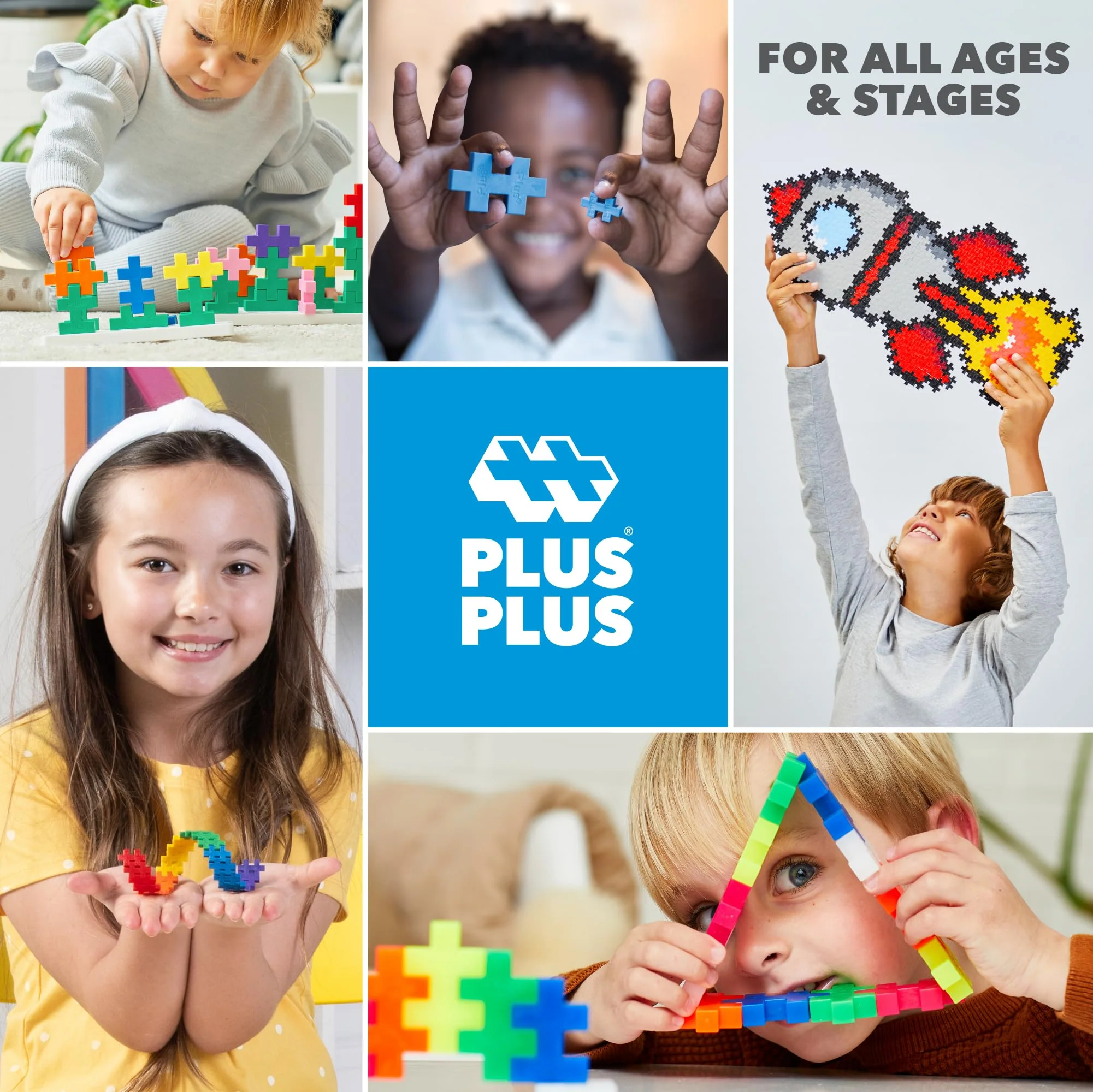 PLUS PLUS Scooops, Birthday Cake - Ice Cream 3D Puzzle Building Block Set, 100 Mini Interlocking Pieces, Fun Stem Toy for Kids - Image 5