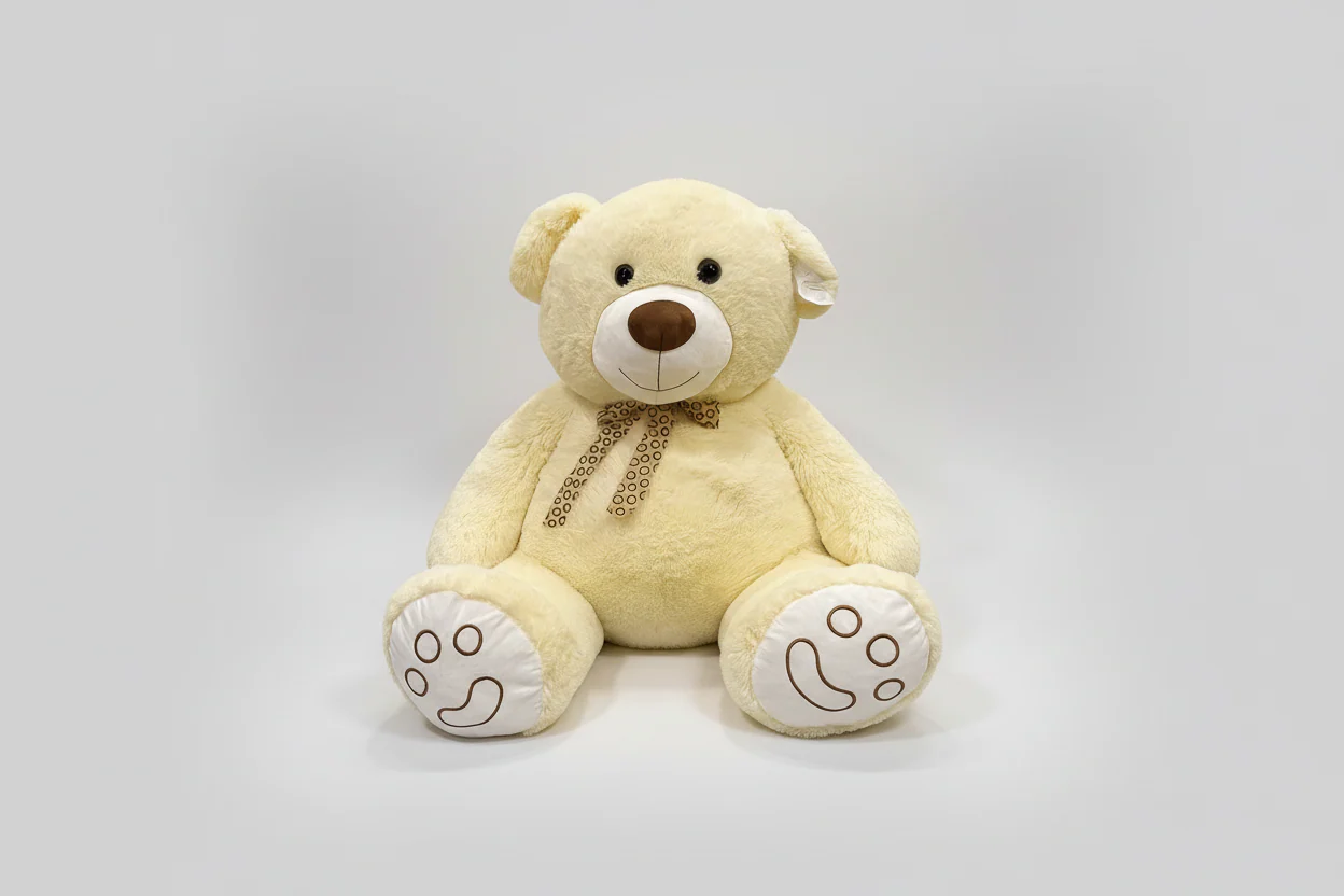 This oversized plush bear stands an impressive 42 inches