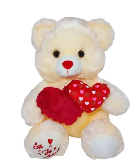Plush Toy Bear With Red Heart 22"