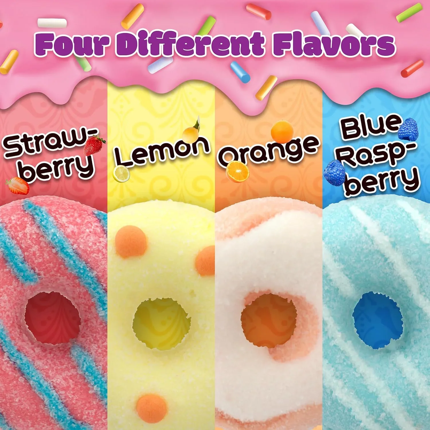 Poofy Donuts Marshmallow Candy, 9 Count Box, 3.9 Ounce - Image 3