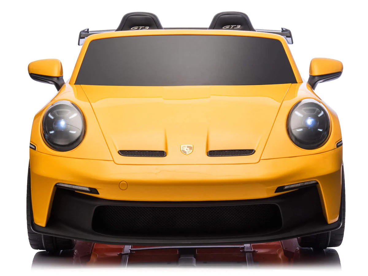 Porsche 911 GT3 Children's Ride On Car 12V Yellow - Image 4
