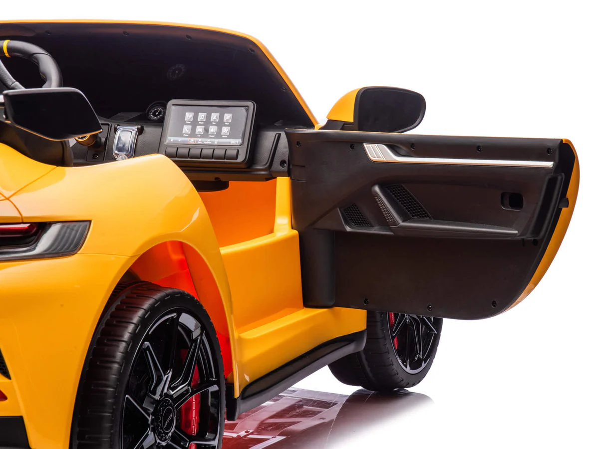 Porsche 911 GT3 Children's Ride On Car 12V Yellow - Image 6