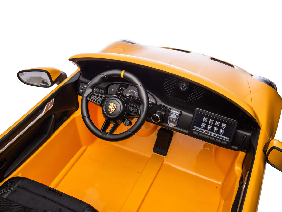 Porsche 911 GT3 Children's Ride On Car 12V Yellow - Image 9