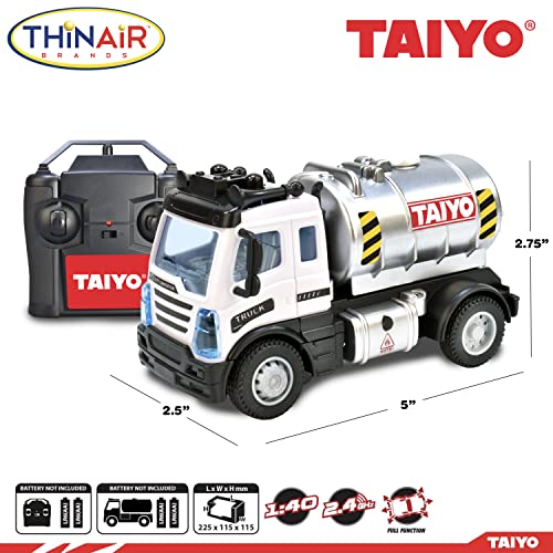 R/C Mini Petroleum Truck, 1:40 Scale, Silver, 2.4GHz Remote Control, Full Function - Image 7