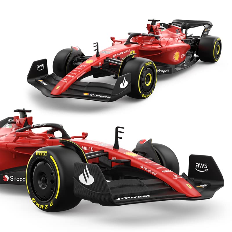 RASTAR Ferrari F1-75 Model RC Car, 1/18 Scale 2022 Ferrari Formula 1 Remote Control Car F1 Racing Car, Raced by Charles Leclerc - Image 4