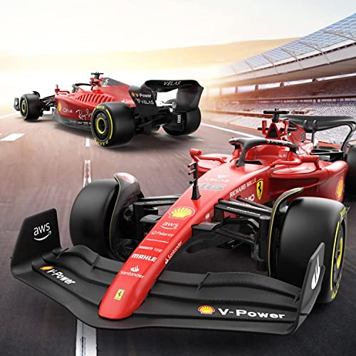RASTAR Ferrari F1-75 Model RC Car, 1/18 Scale 2022 Ferrari Formula 1 Remote Control Car F1 Racing Car, Raced by Charles Leclerc - Image 8