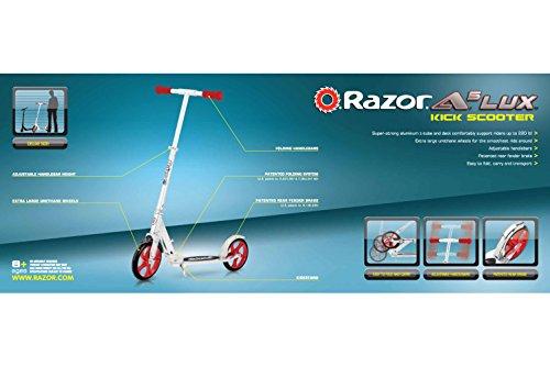 Razor A5 LUX Kick Scooter - Red - FFP , 38.6 Inch - Image 7