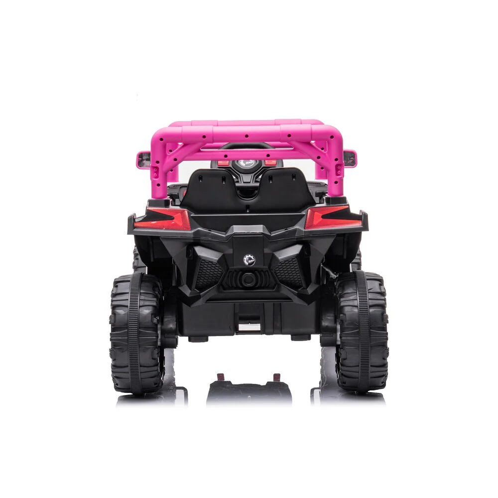 Kids Ride-On Car with 12V Battery Powered, Adjustable Speeds, Front Lights, R/C, and Four Wheel Suspension for Comfort - Image 5
