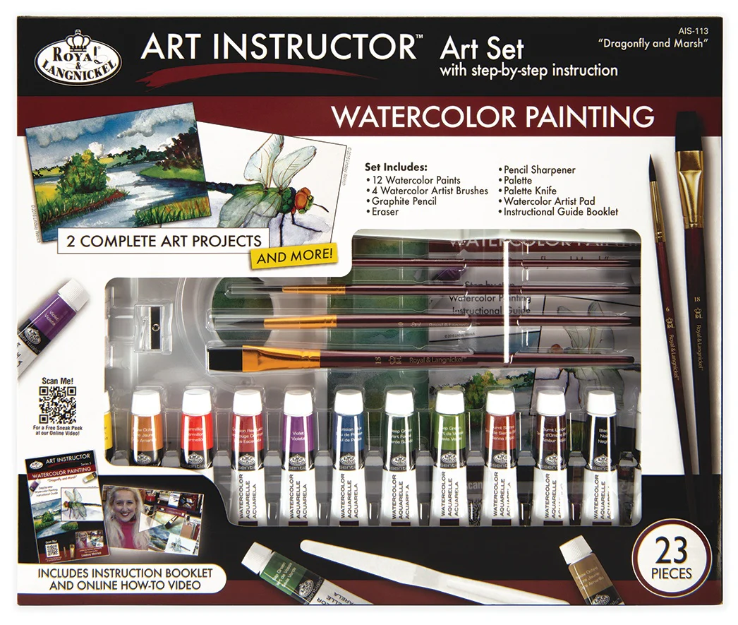 Royal & Langnickel Art Instructor Art Set Watercolor Painting