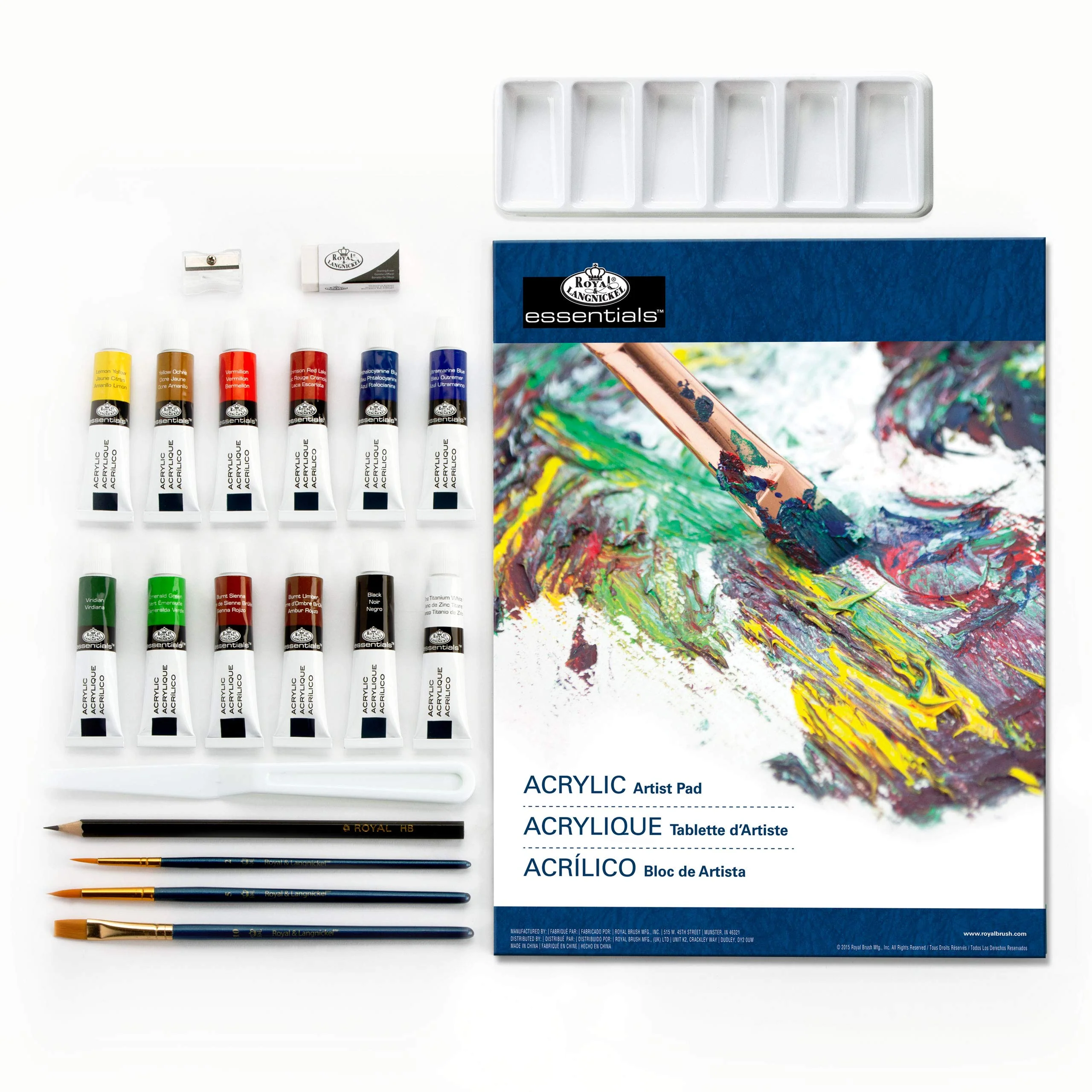 Royal & Langnickel Essentials 21 Piece Acrylic Painting Box Set - Image 6