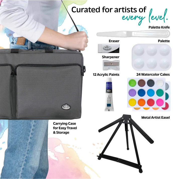 Royal & Langnickel Mixed Media Artist Satchel Carry Set - Image 4