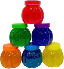 Slime in Pumpkin-Shaped Plastic Container, Color May Vary, Sold Individually - Image 3