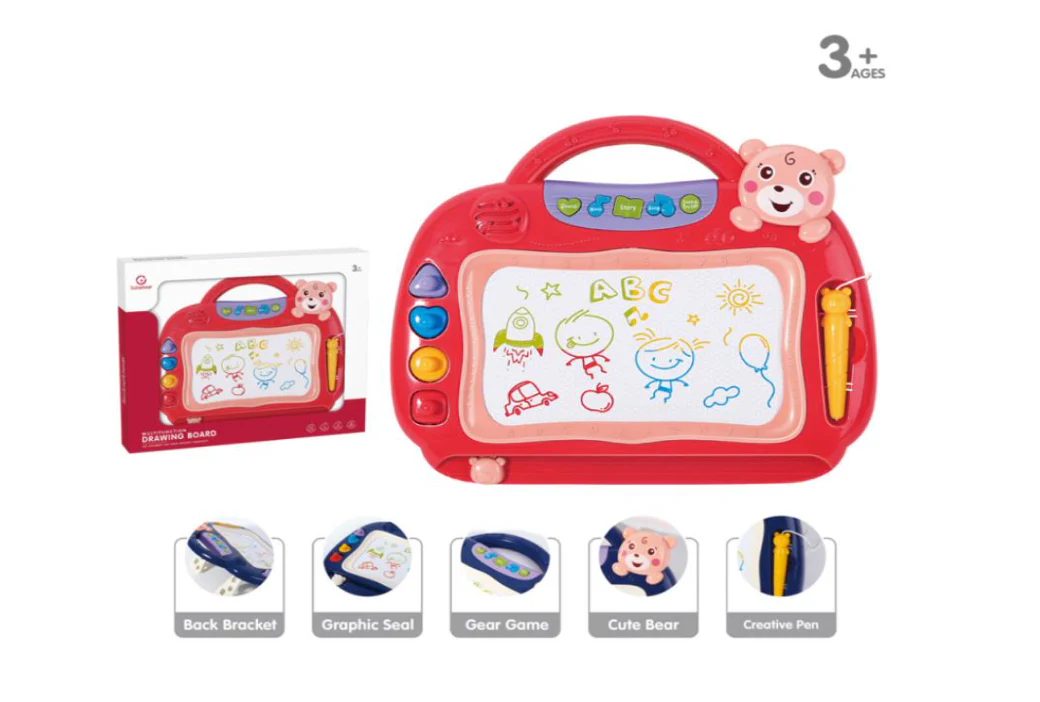 Smart drawing board with light and music (Color may Vary)