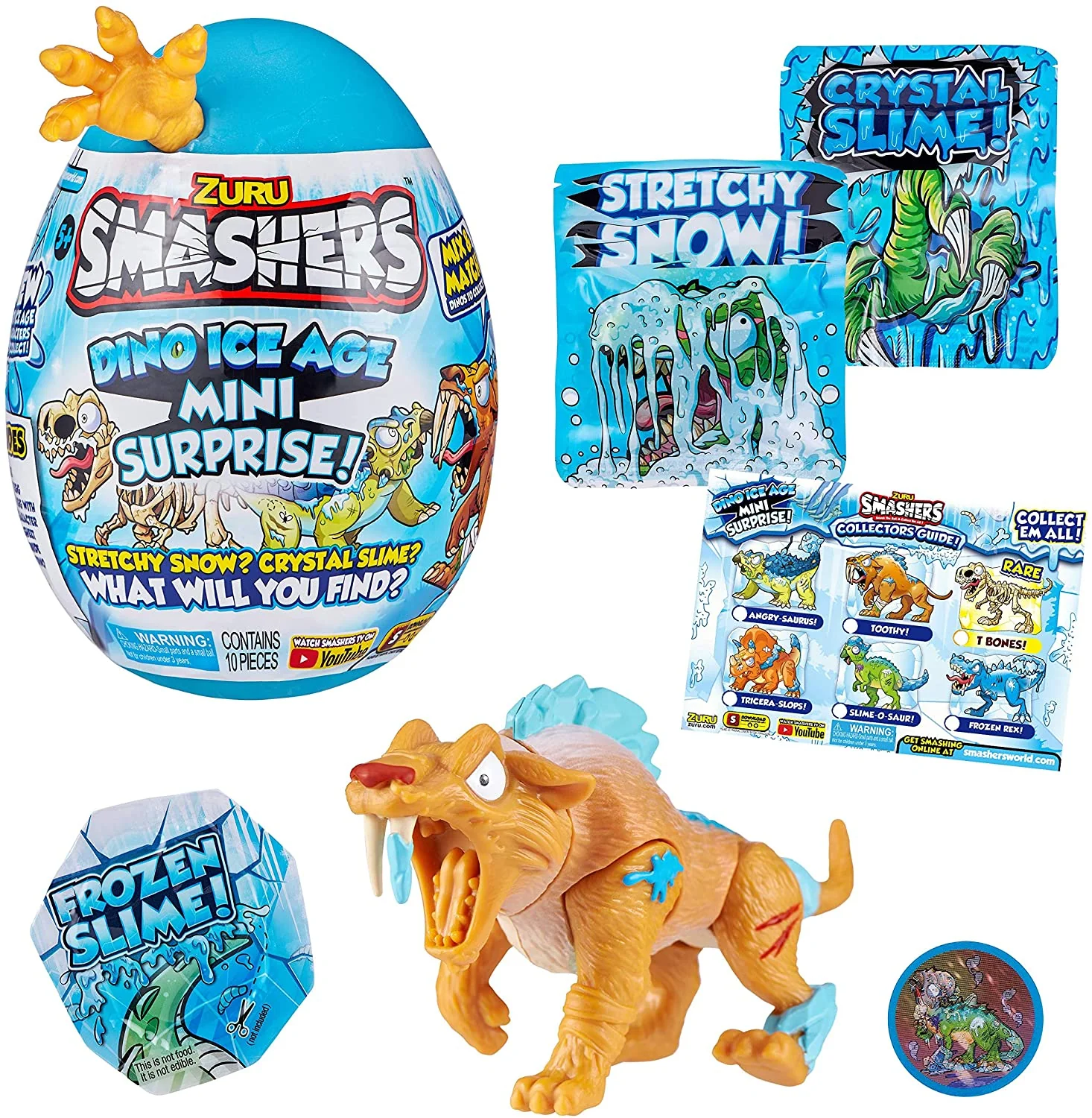 Smashers Dino Ice Age Mini Surprise Egg by ZURU (COLOR MAY VARY) - Image 9