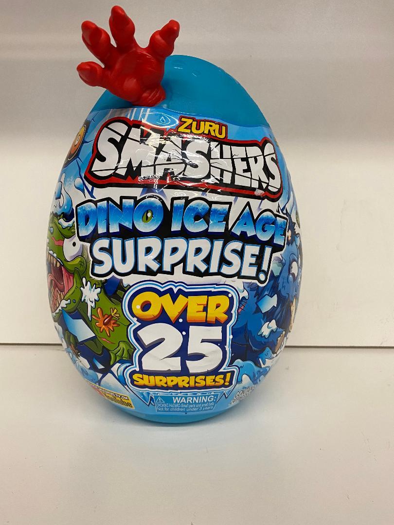 Smashers Dino Ice Age Over 25 Surprise Egg by ZURU (Red)