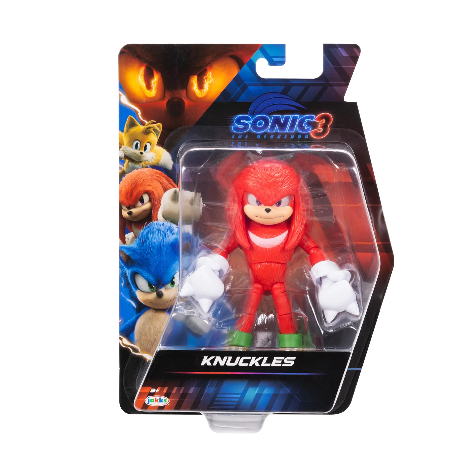 Sonic 3 Movie Action Figures 5-Inch Knuckles Collector Toy Figure, Highly Articulated for Boys Girls - Officially Licensed Sonic The Hedgehog 3 Movie Product