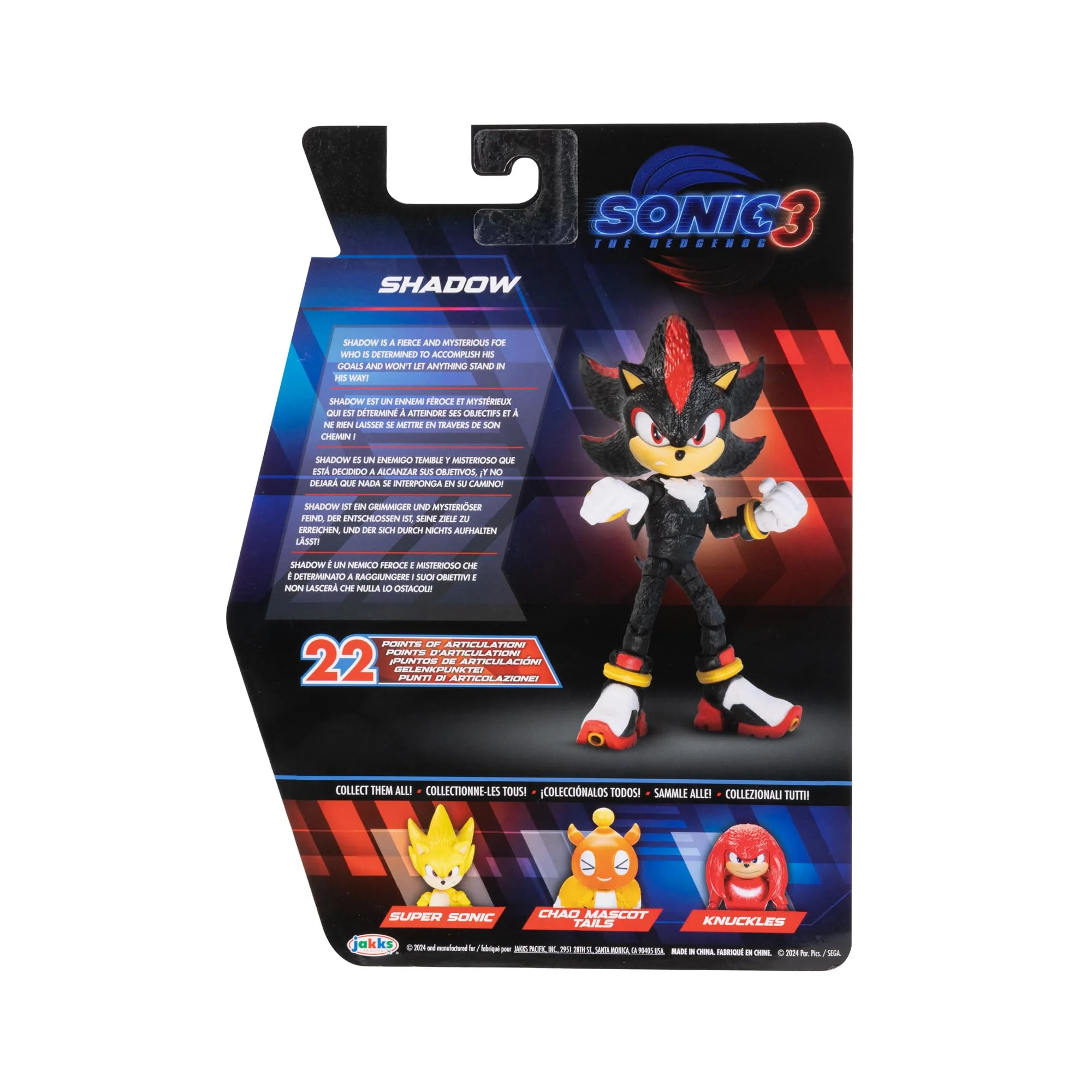 Sonic 3 Movie Action Figures 5-Inch Shadow Collector Toy Figure, Highly Articulated for Boys Girls - Officially Licensed Sonic The Hedgehog 3 Movie Product - Image 6