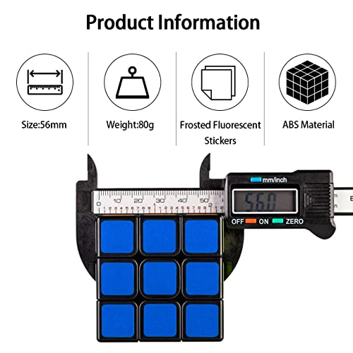Speed Cube 3x3 Smooth Turning Magic Cube 3x3x3 Brain Teaser Puzzle Cube Sticker - Image 5