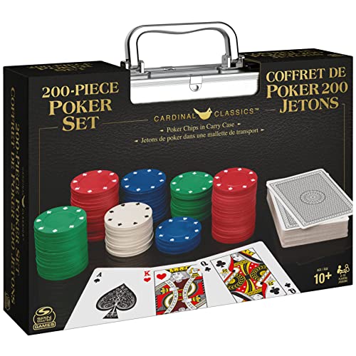 Spin Master Games Professional Texas Hold ‘Em Poker Set, Classic Game with 200 Dual-Toned Chips and Cards in an Aluminum Case - Image 2