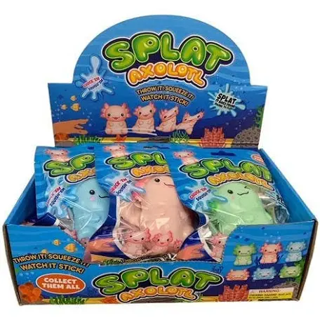 Squishy Novelty Toy, Splat Axolotl, Sold Individually