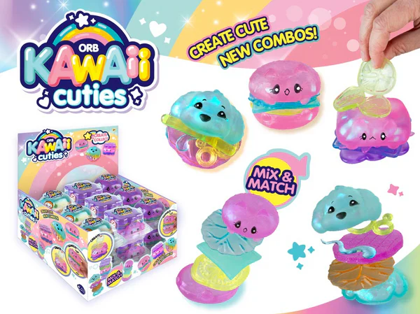 Squishy Toy, ORB Kawaii Cuties Kitten Sensory Squishy Toy, Styles And Colors May Vary, Sold Individually