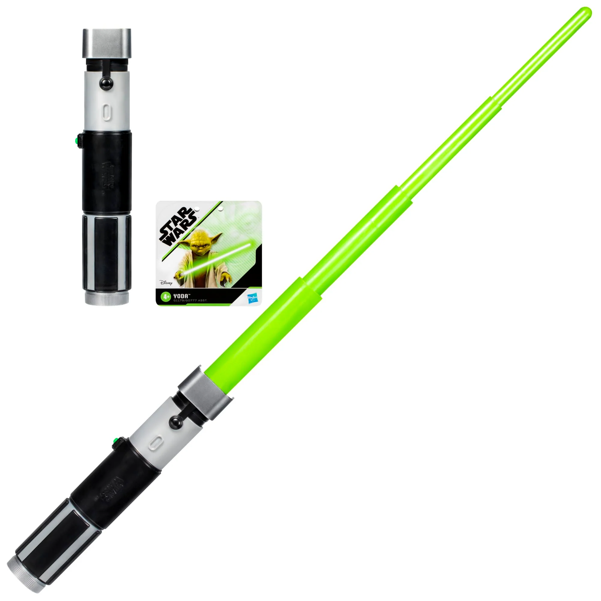 STAR WARS Non-Electronic Master Yoda Lightsaber, Officially Licensed Green Lightsaber, Roleplay Toys for 4 Year Old Boys & Girls & Up