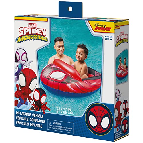 Swimways Marvel Spidey and His Amazing Friends Inflatable Water Boat Vehicle - Image 3