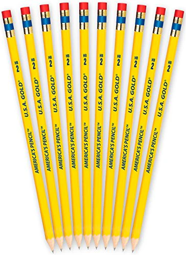 The Write Dudes U.S.A. Gold Pencils