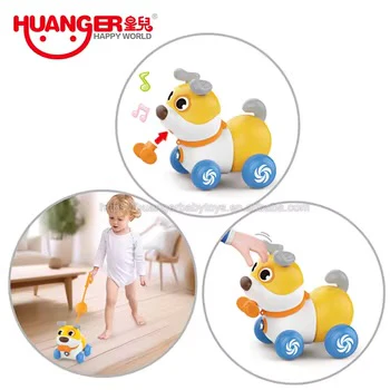 Toy Musical Push-Pull Dog, Hand Push Toy - Image 2