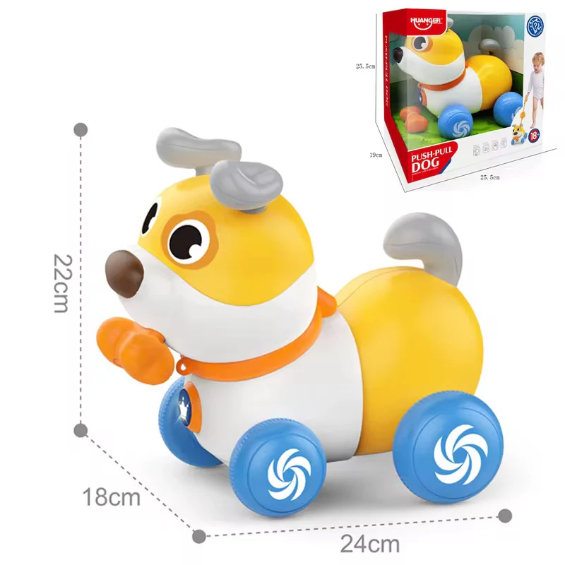 Toy Musical Push-Pull Dog, Hand Push Toy - Image 4