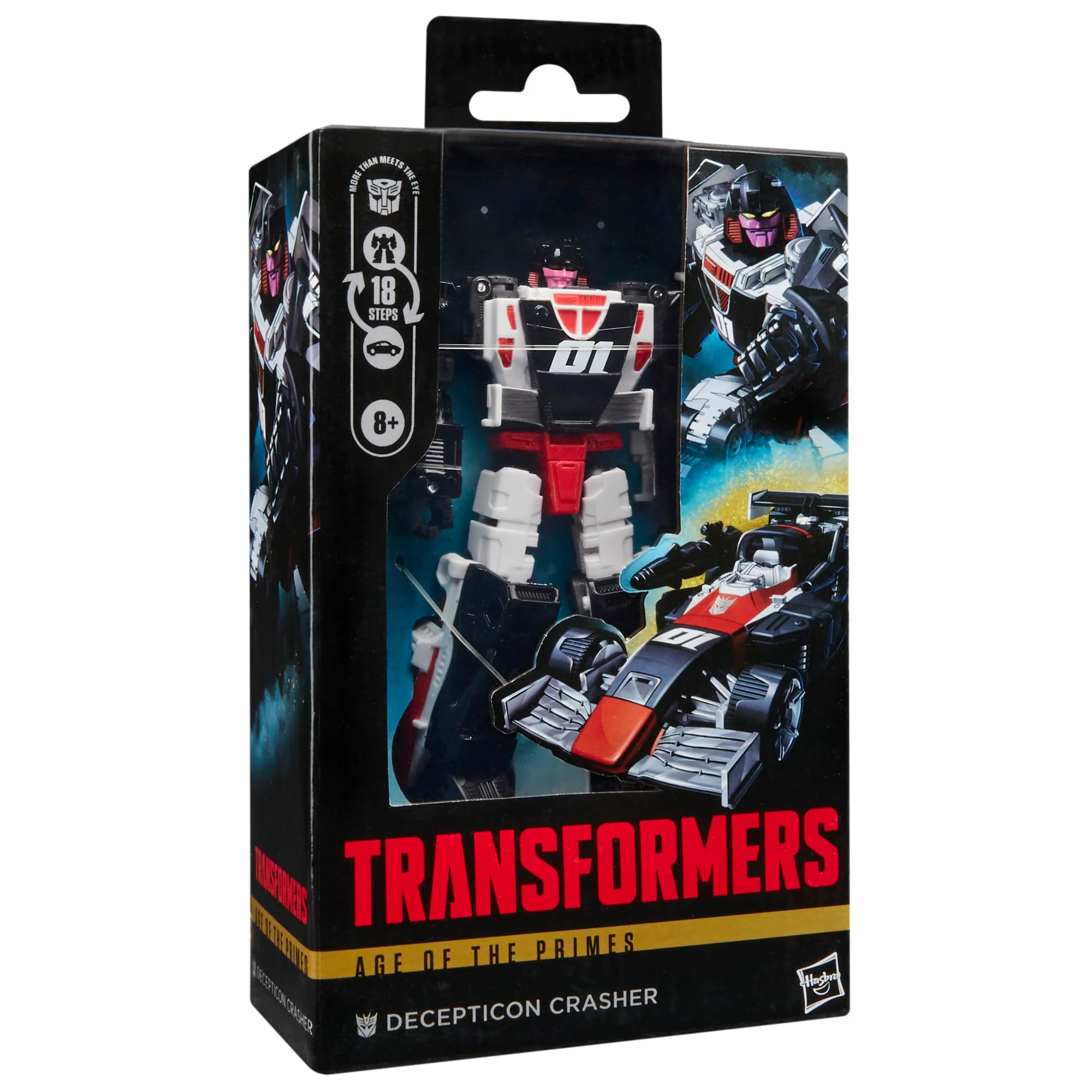 Transformers Age of The Primes Deluxe Class Decepticon Crasher, 5.5-inch Converting Action Figure, Robot Toys for Ages 8+ - Image 11