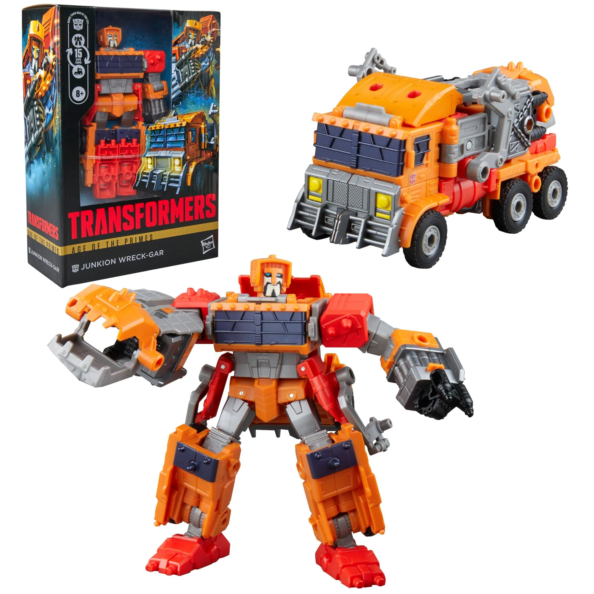Transformers Age of the Primes Junkion Wreck-Gar, Voyager Class 7-Inch Converting Action Figure, Robot Toys for Ages 8+ - Image 10