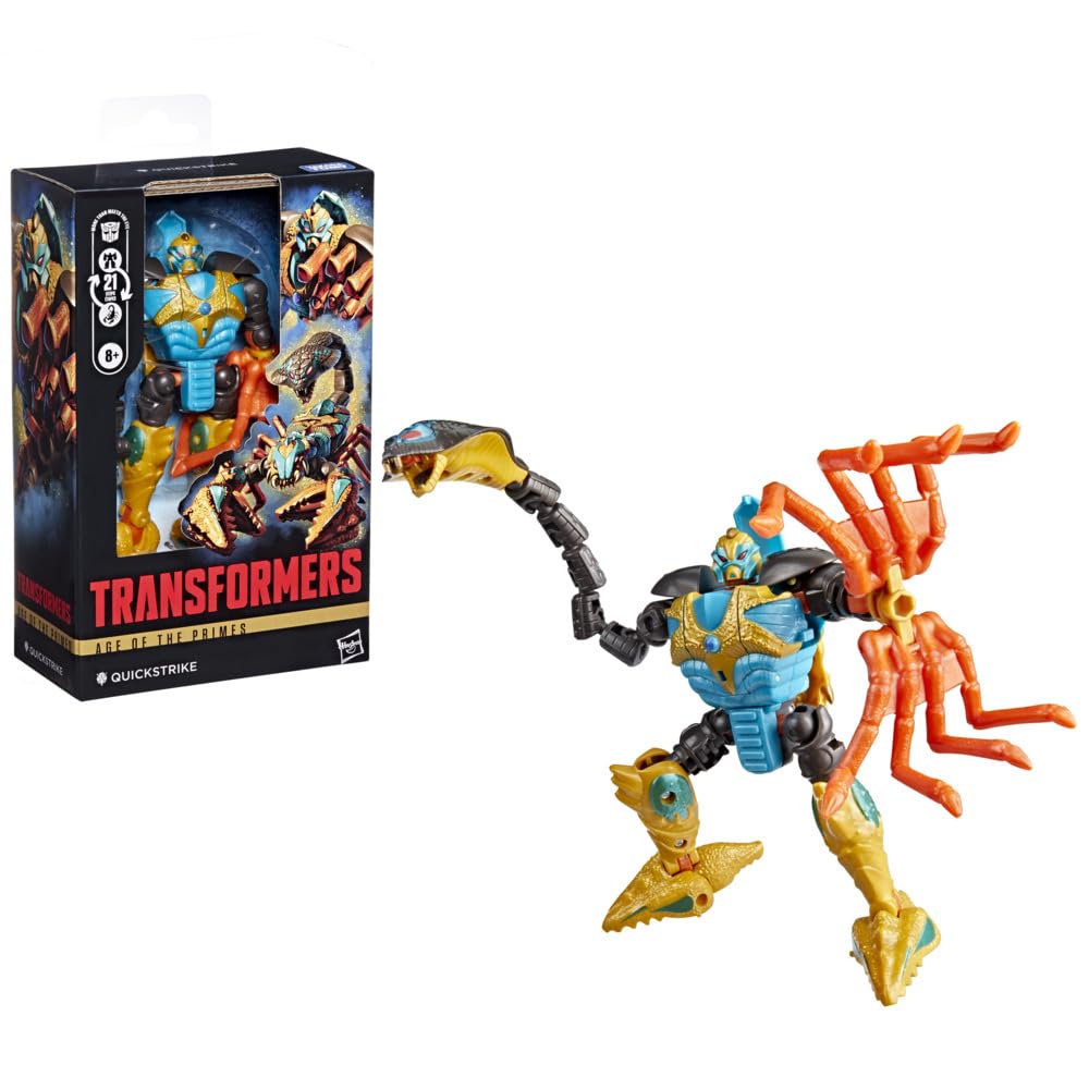 Transformers Age of The Primes Quickstrike, Deluxe Class 5.5-Inch Converting Action Figure, Robot Toys for Ages 8+ - Image 5