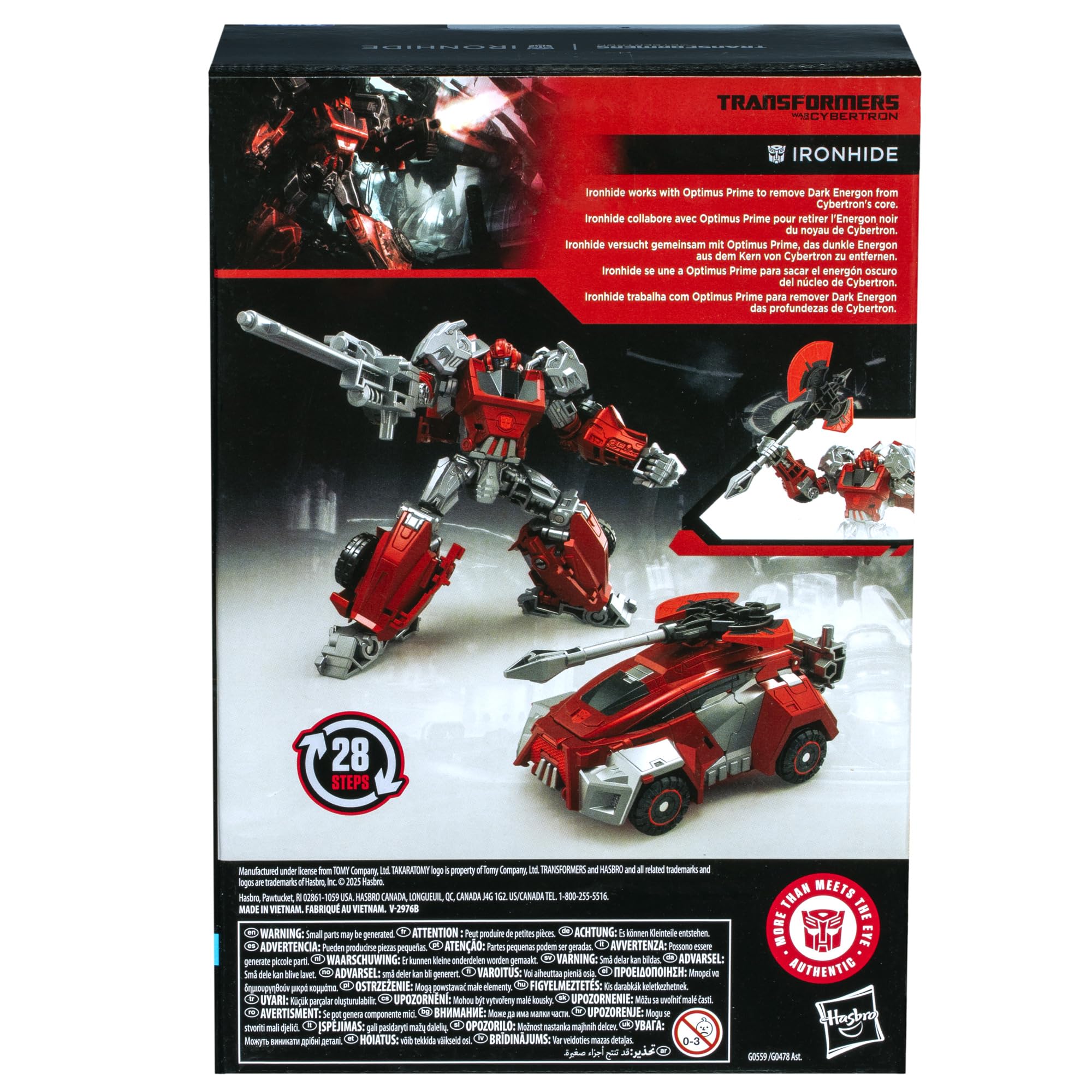 Transformers Toys Studio Series Voyager Class War for Cybertron Gamer Edition Ironhide, 6.5-inch Converting Action Figure, Robot Toys, 8+ - Image 3
