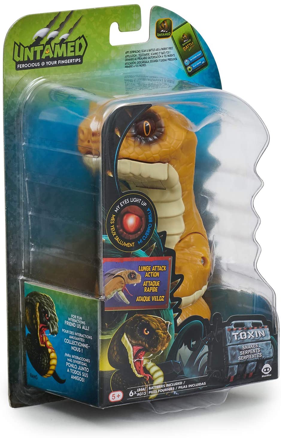 WowWee Untamed Snakes - Toxin (Rattle Snake) - Interactive Toy